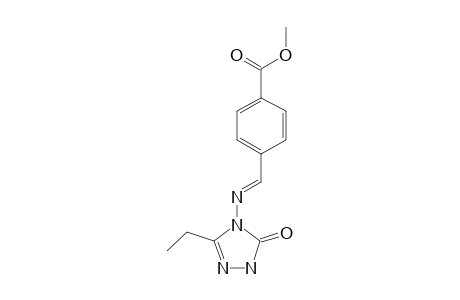3-ETHYL-4-(4-METHOXYCARBONYLBENZYLIDENAMINO)-4,5-DIHYDRO-1H-1,2,4-TRIAZOL-5-ONE