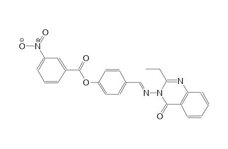 4(3H)-quinazolinone, 2-ethyl-3-[[(E)-[4-[(3-nitrobenzoyl)oxy]phenyl]methylidene]amino]-