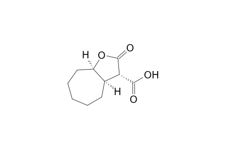 2H-Cyclohepta[b]furan-3-carboxylic acid, octahydro-2-oxo-, (3.alpha.,3a.alpha.,8a.alpha.)-