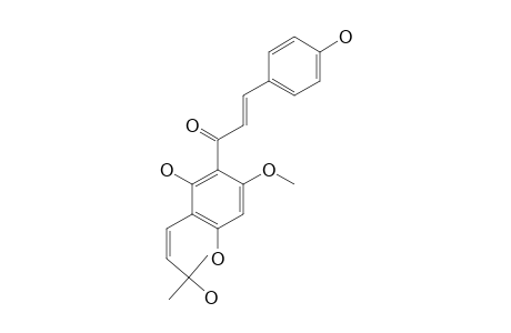 CANDIDACHALCONE;[(2-E)-1-(2,4-DIHYDROXY-3-[(E)-3-HYDROXY-3-METHYLBUT-1-ENYL]-6-METHOXYPHENYL-3-(4-HYDROXYPHENYL)-PROP-2-EN-1-ONE
