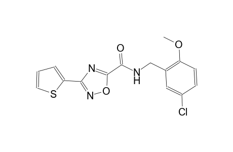 N-(5-chloro-2-methoxybenzyl)-3-(2-thienyl)-1,2,4-oxadiazole-5-carboxamide