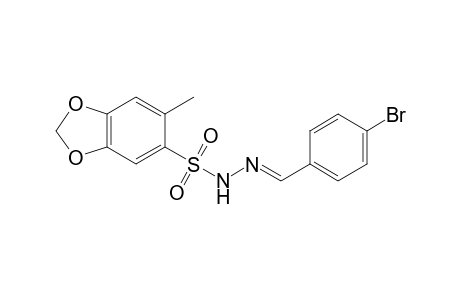 (4'-Bromobenzylidene)-6-methyl-3,4-methylenedioxybenzenesulfonylhydrazine