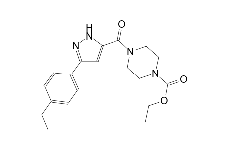 1-piperazinecarboxylic acid, 4-[[3-(4-ethylphenyl)-1H-pyrazol-5-yl]carbonyl]-, ethyl ester