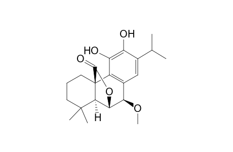 11,12-Dihydroxy-17.beta.-methoxy-10-isopropyl-Abieta-8,11,12-trien-20-oic Acid-20,6-Lactone