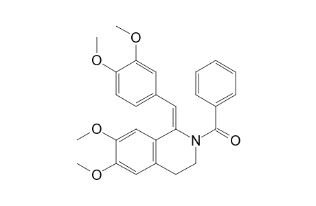 [(1E)-1-[(3,4-dimethoxyphenyl)methylene]-6,7-dimethoxy-3,4-dihydroisoquinolin-2-yl]-phenyl-methanone