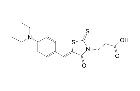 3-thiazolidinepropanoic acid, 5-[[4-(diethylamino)phenyl]methylene]-4-oxo-2-thioxo-, (5Z)-
