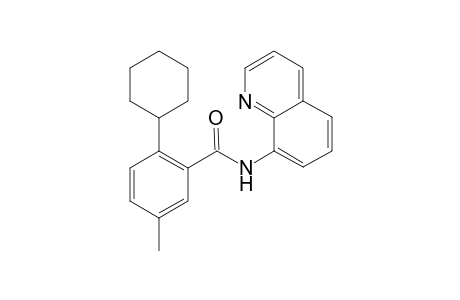 2-Cyclohexyl-5-methyl-N-(quinolin-8-yl)benzamide