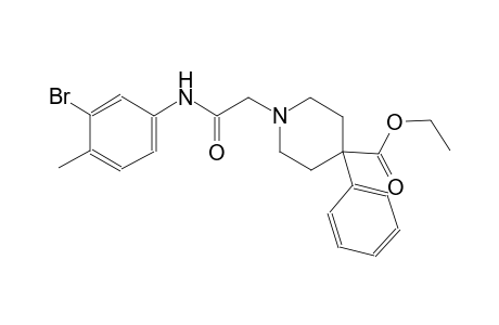 1-[2-(3-bromo-4-methyl-anilino)-2-keto-ethyl]-4-phenyl-isonipecotic acid ethyl ester
