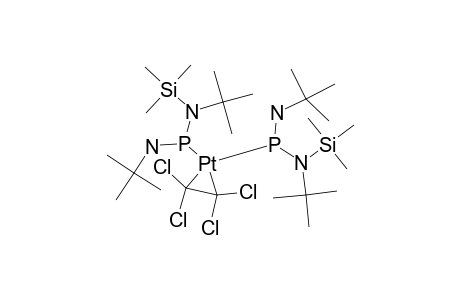 BIS-((TERT.-BUTYLIMINO)-[TERT.-BUTYL-(TRIMETHYLSILYL)-AMINO]-PHOSPHANE)-(TETRACHLORETHYLEN)-PLATIN