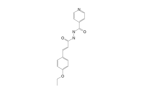 (E)-N'-[3-(4-ETHOXYPHENYL)-PROPENOYL]-ISONICOTINOHYDRAZIDE