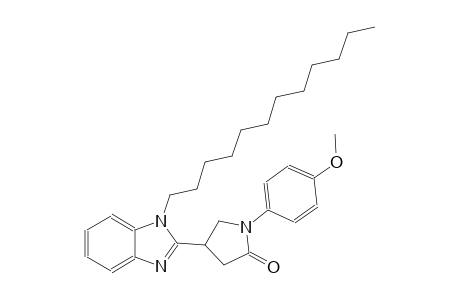 4-(1-dodecyl-1H-benzimidazol-2-yl)-1-(4-methoxyphenyl)-2-pyrrolidinone