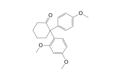 2-(2,4-dimethoxyphenyl)-2-(4-methoxyphenyl)cyclohexanone