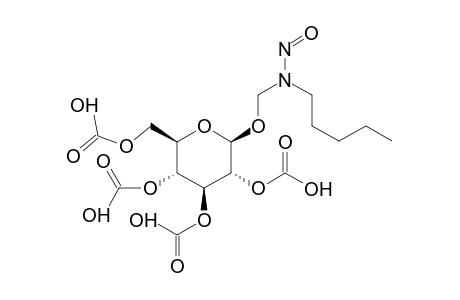 N-Nitroso-pentylaminomethyl-2,3,4,6-tetra-O-acetyl-b-d-glucopyranoside