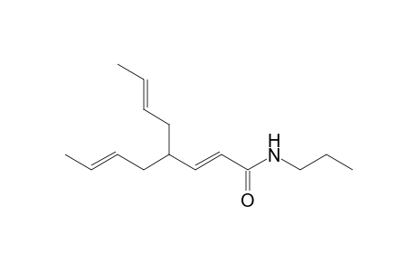 (2E,6E)-4-[(E)-but-2-enyl]-N-propyl-octa-2,6-dienamide