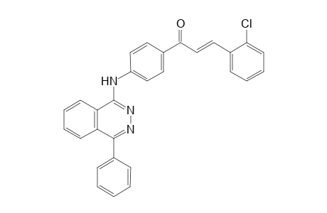 (E)-3-(2-Chlorophenyl)-1-{4-[(4-phenylphthalazin-1-yl)amino]-phenyl}prop-2-en-1-one