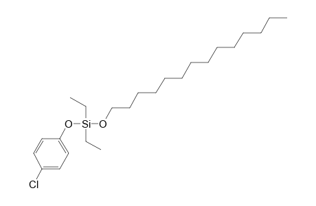 Silane, diethyl(4-chlorophenoxy)tetradecyloxy-