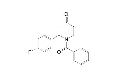 N-[1-(4-fluorophenyl)vinyl]-N-(3-oxopropyl)benzamide