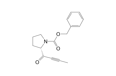 (2S)-2-(1-oxobut-2-ynyl)-1-pyrrolidinecarboxylic acid (phenylmethyl) ester
