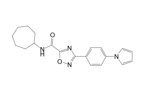 1,2,4-Oxadiazole-5-carboxamide, N-cycloheptyl-3-[4-(1H-pyrrol-1-yl)phenyl]-