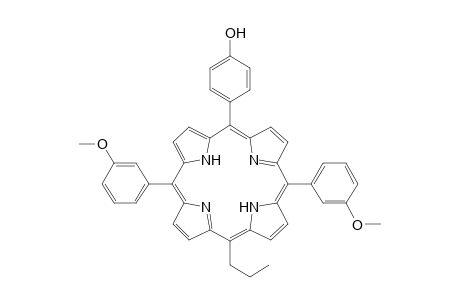 5-(4-Hydroxyphenyl)-10,20-bis(3-methoxyphenyl)-15-propylporphyrin