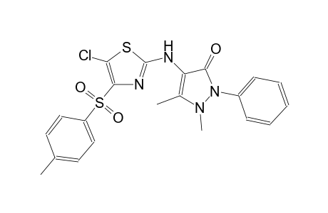 3H-pyrazol-3-one, 4-[[5-chloro-4-[(4-methylphenyl)sulfonyl]-2-thiazolyl]amino]-1,2-dihydro-1,5-dimethyl-2-phenyl-