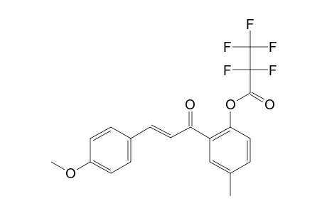 2'-(Pentafluoropropionyl)oxy-4-methoxy-5'-methylchalcone