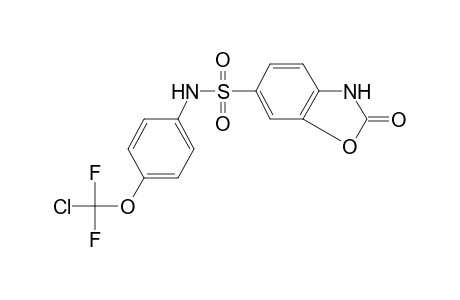 2-Oxo-2,3-dihydro-benzooxazole-6-sulfonic acid [4-(chloro-difluoro-methoxy)-phenyl]-amide