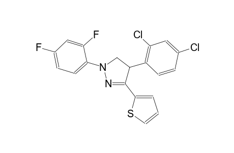 4-(2,4-dichlorophenyl)-1-(2,4-difluorophenyl)-3-(2-thienyl)-4,5-dihydro-1H-pyrazole