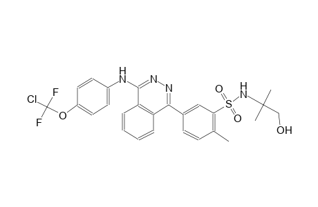 benzenesulfonamide, 5-[4-[[4-(chlorodifluoromethoxy)phenyl]amino]-1-phthalazinyl]-N-(2-hydroxy-1,1-dimethylethyl)-2-methyl-