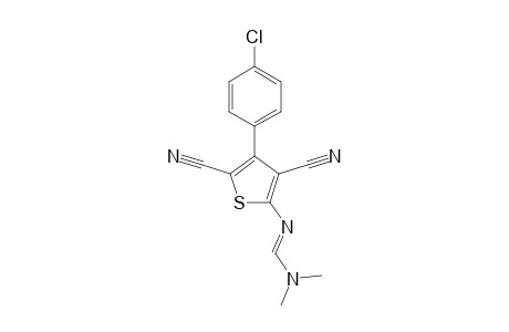 (E)-N'-(4-(4-chlorophenyl)-3,5-dicyanothiophen-2-yl)-N,N-dimethylformamidine
