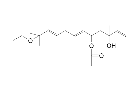 (6E,9E)-11-ethoxy-3-hydroxy-3,7,11-trimethyldodeca-1,6,9-trien-5-yl acetate