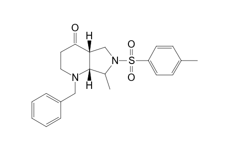 (4aR,7aR)-1-Benzyl-7-methyl-4-oxo-6-tosyloctahydro-1H-pyrrolo[3,4-b]pyridine