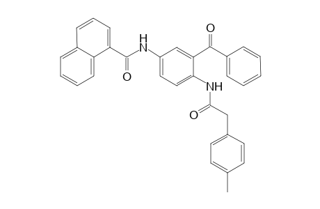 N-{3'-Benzoyl-4'-[(p-methylphenyl)acetylamino]phenyl}-1-naphthoylamid{