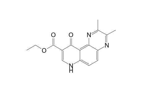 9-(Ethoxycarbonyl)-2,3-dimethyl-7H-pyrido[3,2-f]quinoxalin-10-one