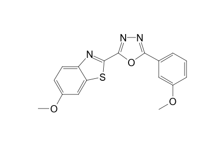 6-Methoxy-2-[5-(3-methoxy-phenyl)-[1,3,4]oxadiazol-2-yl]-benzothiazole