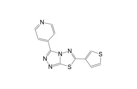 [1,2,4]triazolo[3,4-b][1,3,4]thiadiazole, 3-(4-pyridinyl)-6-(3-thienyl)-