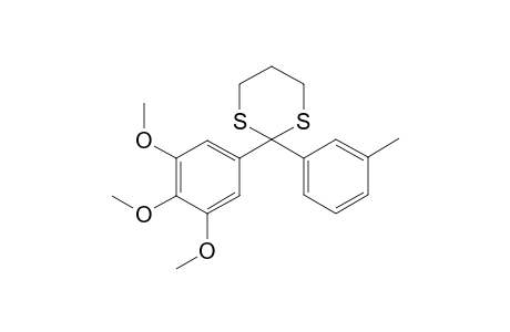 2-(3',4',5'-trimethoxyphenyl)-2-(3''-methylphenyl)-1,3-dithiane