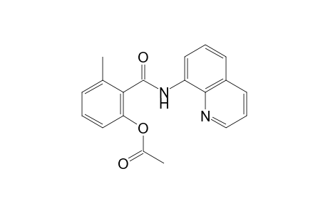 3-Methyl-2-(quinolin-8-ylcarbamoyl)phenyl acetate