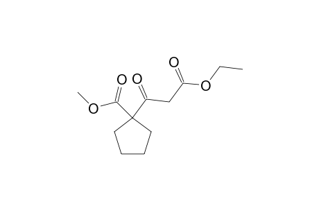 1-(2-ETHOXYCARBONYLACETYL)-CYCLOPENTANECARBOXYLIC-ACID-METHYLESTER;KETO-FORM
