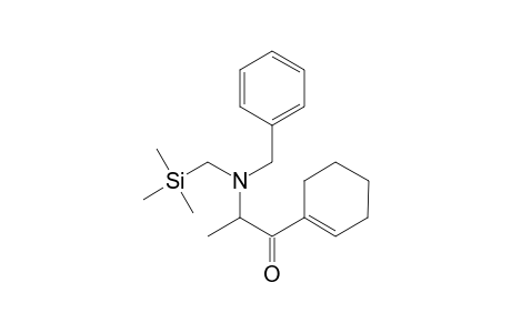 2-[N-Benzyl-N-(trimethylsilyl)methyl]amino-3-(cyclohexenyl)propan-3-one