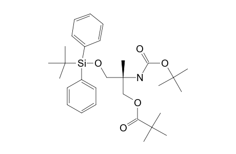 (R)-2-((TERT.-BUTOXYCARBONYL)-AMINO)-3-((TERT.-BUTYLDIPHENYLSILYL)-OXY)-2-METHYL-1-(PIVALOYLOXY)-PROPANE