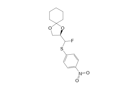 (R)-4-[FLUORO-[(PARA-NITROPHENYL)-THIO]-METHYL]-2-SPIRO-CYCLOHEXYL-1,3-DIOXOLANE;LESS-POLAR-DIASTEREOMER