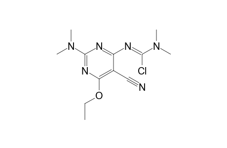 N'-[5-cyano-2-(dimethylamino)-6-ethoxy-4-pyrimidinyl]-N,N-dimethylcarbamimidoyl chloride