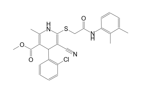 3-pyridinecarboxylic acid, 4-(2-chlorophenyl)-5-cyano-6-[[2-[(2,3-dimethylphenyl)amino]-2-oxoethyl]thio]-1,4-dihydro-2-methyl-, methyl ester