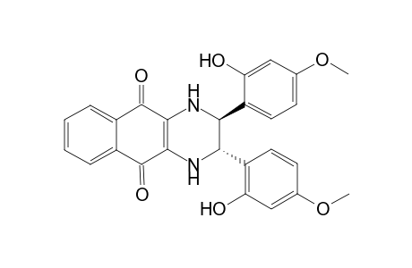 2,3-di[(2'hydroxy-4'-methoxy)phenyl]-trans-1,2,3,4-tetrahydrobenzo[g]quinoxaline-5,10-quinone