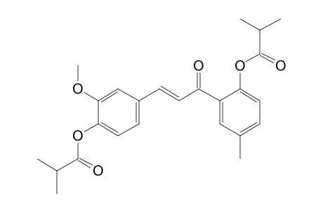 4,2'-Dihydroxy-3-methoxy-5'-methylchalcone, bis(2-methylpropionate)