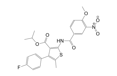 isopropyl 4-(4-fluorophenyl)-2-[(4-methoxy-3-nitrobenzoyl)amino]-5-methyl-3-thiophenecarboxylate