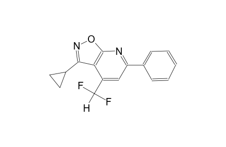 isoxazolo[5,4-b]pyridine, 3-cyclopropyl-4-(difluoromethyl)-6-phenyl-