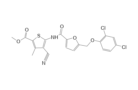methyl 4-cyano-5-({5-[(2,4-dichlorophenoxy)methyl]-2-furoyl}amino)-3-methyl-2-thiophenecarboxylate