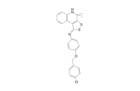 N-{4-[(4-chlorobenzyl)oxy]phenyl}-N-[(1Z)-4,4-dimethyl-4,5-dihydro-1H-[1,2]dithiolo[3,4-c]quinolin-1-ylidene]amine